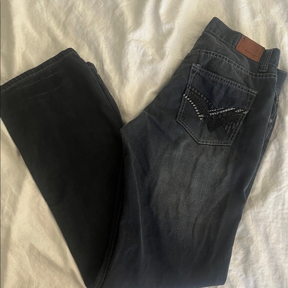 Flypaper Men's Dark Gray Straight Jeans 34x34 - Picture 1 of 6